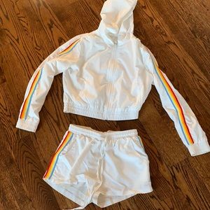 Matching white rainbow set